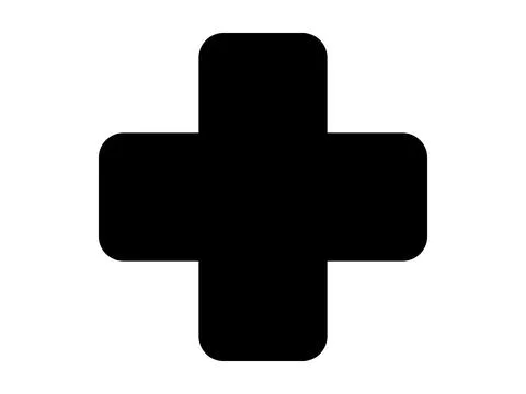 Plus Icon Vector Illustration Design Stock Illustration