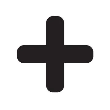 Plus icon vector illustration 스톡 일러스트