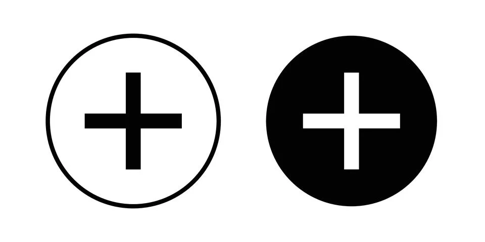 Plus icon vector symbol graphics 스톡 일러스트