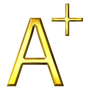 A plus Stock Illustration