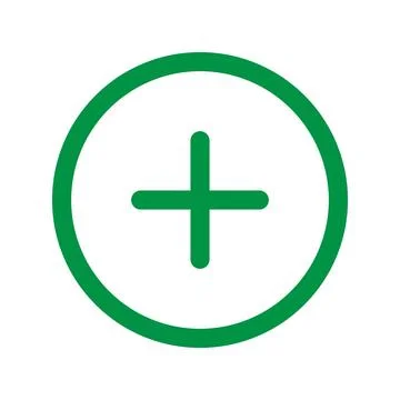 Plus line icon isolated on white background. Black flat thin icon on modern.. Stock Illustration