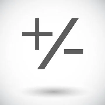 Plus minus icon Stock Illustration