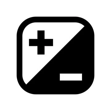 Plus minus icon vector template illustration design Stock Illustration