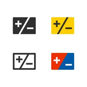Plus minus symbol Stock Illustration