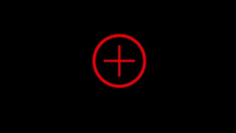Plus number icon animation video Stock Footage 294938135