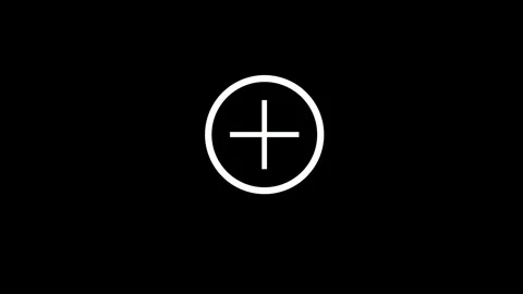 Plus number icon animation video Stock Footage 294938137