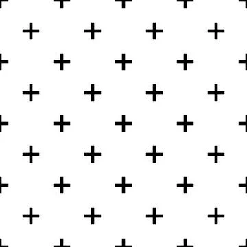 Plus seamless pattern Stock Illustration