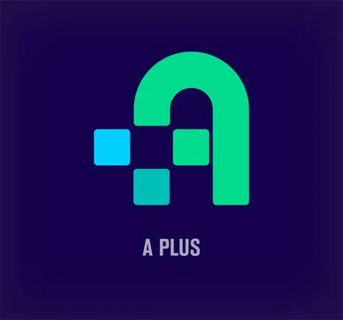 Plus sign and letter a plus combination idea logo. Stock Illustration