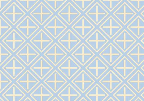 Plus sign and rectangle pattern on pastel color Stock Illustration