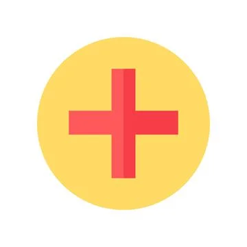 Plus Sign Button Icon Business Element Stock Illustration