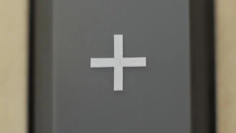 Plus Sign Button Pressed For Adding Totals Stockbeeldmateriaal 323800159