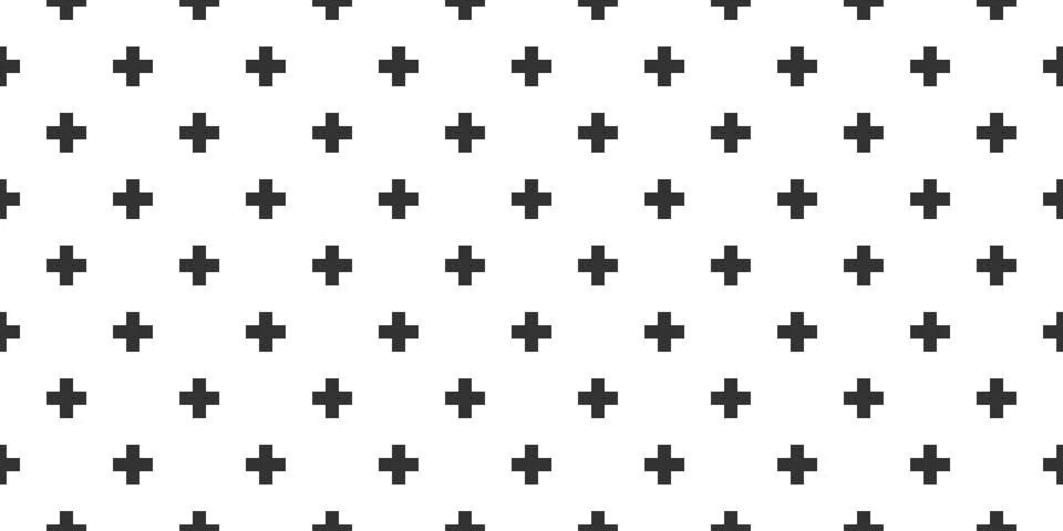 Plus Sign Cross Seamless Vector Pattern Stockillustratie