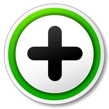 Plus sign icon Stock Illustration