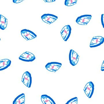 Plus size clothing isometric icon seamless pattern Stock Illustration