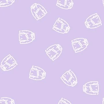 Plus size clothing line vector seamless pattern 스톡 일러스트