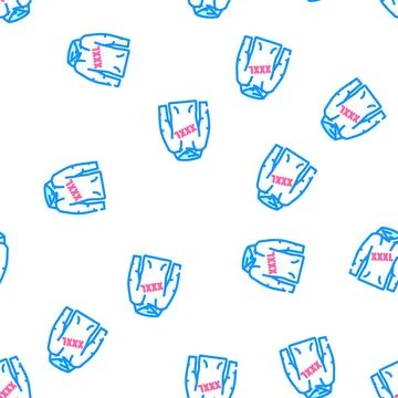 Plus size clothing vector seamless pattern Stock Illustration