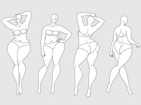 Plus Size Woman Cliparts, Stock Vector and Royalty Free Plus Size