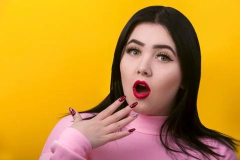 Plus size model Stock Photos