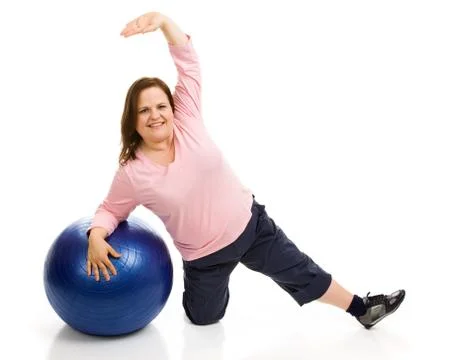 Plus Sized Pilates Stock Photos