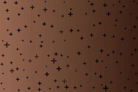 Plus symbols of different sizes and opacity seamless background pattern vector Stock Illustration