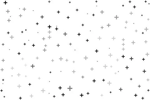 Plus symbols of different sizes and opacity seamless background pattern vector Stock Illustration