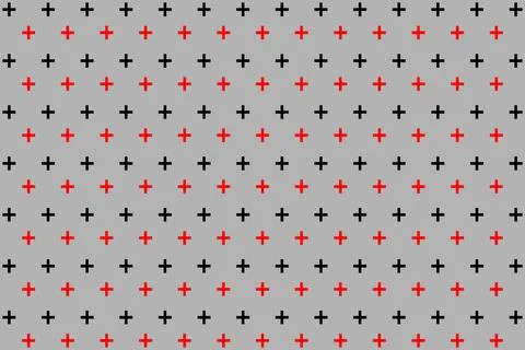 Plus symbols seamless background pattern vector illustration. Stock Illustration