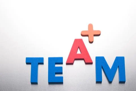 A plus team word Stock Photos