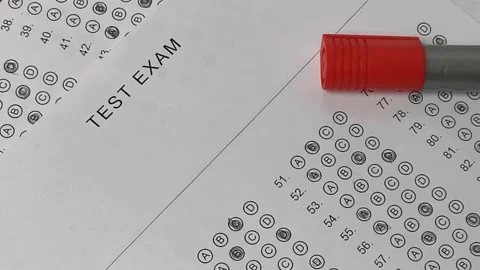 A plus on test Stock Footage 132345846