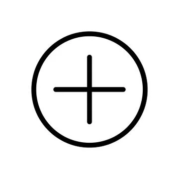 Plus thin line icon  스톡 일러스트