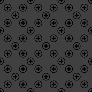 Plus web icon. flat design. Seamless pattern. 스톡 일러스트