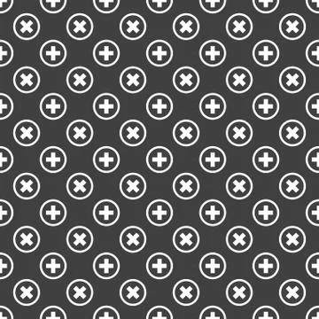Plus web icon. flat design. Seamless pattern. イラスト素材