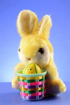 Plush Easter Bunny Stock Photos