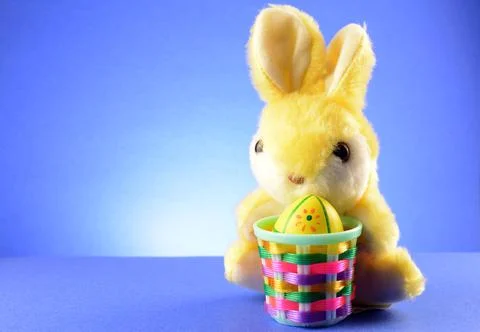 Plush Easter Bunny Stock Photos
