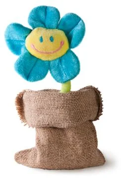 Plush flower in sack Stock Photos
