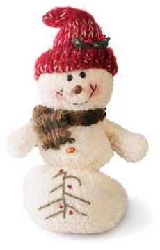 Plush snowmen Stock Photos