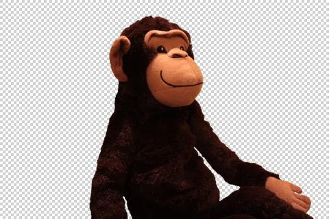 Plush toy monkey Stock Photos