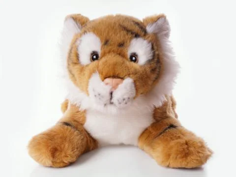 Plush toy tiger Stock Photos