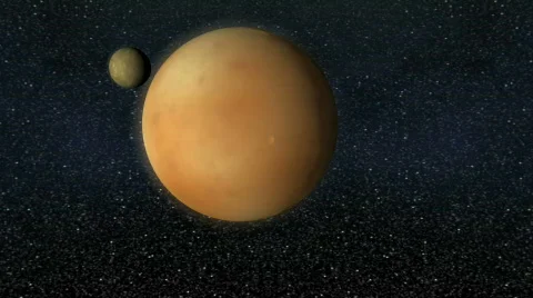 Pluto and Charon Stock Footage 848873