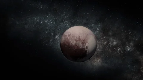 Pluto and Charon Reveal in Space 4K Vidéo 96588029