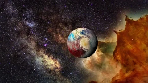Pluto - Dwarf Planet HD Stock Footage Stock Footage 161412287