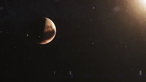 Pluto the Dwarf Planet. High Resolution of the Planet Pluto Stock Footage 300382952