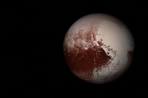 Pluto - Dwarf planet Stock Illustration