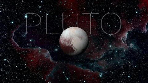 Pluto is a dwarf planet in the Kuiper belt. Foto stock