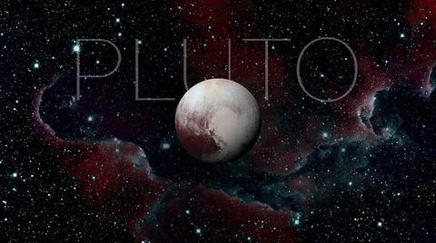 Pluto is a dwarf planet in the Kuiper belt. Solar System - Pluto. It is a ... Stock Photos