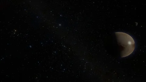Pluto Dwarf Planet in Space Stock Footage 84958946