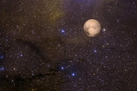  Pluto. Elements of this image furnished by NASA Pluto. Awesome quality pl... Stock Photos