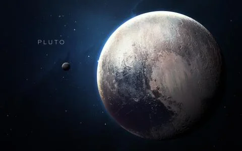 Pluto - High resolution Foto stock