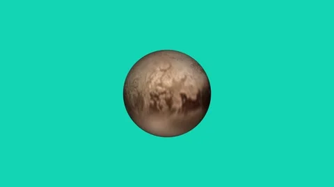 Pluto map sept icon animated video Stock Footage 294403585