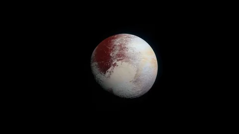 Pluto, New Horizons view Stock Footage 75603803
