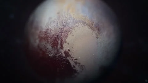 Pluto - one of the planets of the Solar System seen with a bit of Blur Stock Footage 301930720